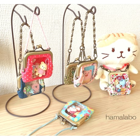 限定口金＆特価！【HA-2541】5.5cm口金/カン付き/(アンティークゴールド)　5本セット