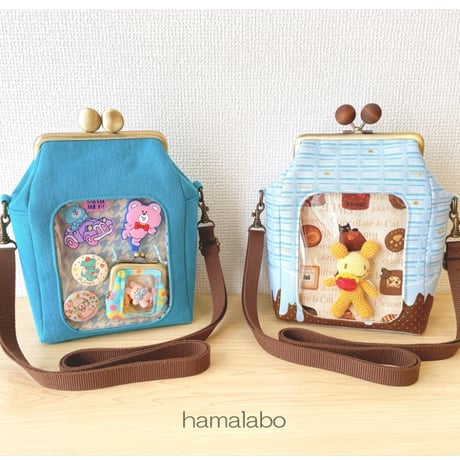 【HA-396】12cm/角型(赤リンゴ×アンティークゴールド)・カン付き