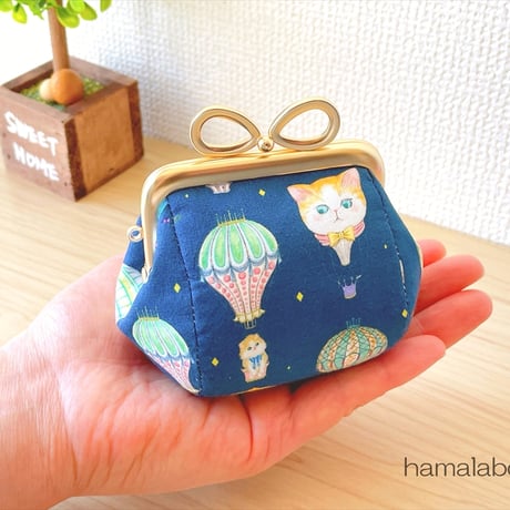 6月8日販売開始！【KT-2168】ミニサイズ♪がま口俵型ポーチの型紙＆レシピ【7.5cm用】