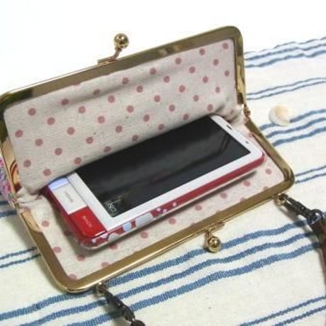 (販売休止予定)【HA-1893】15cm/角型口金/(アメ玉×シルバー)