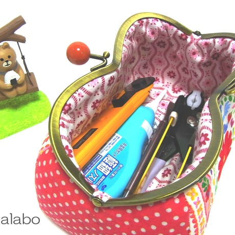 【HA-174】メガネ型(白玉×アンティークゴールド)