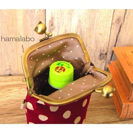 【KT-2038】がま口ペットボトルケース(ロング＆ショート)の型紙＆レシピ【9.9cm/くし型用】