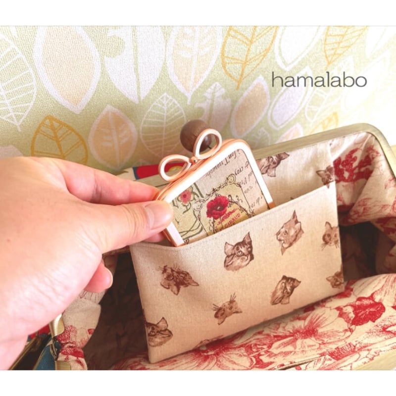 【ハンドメイド】がま口バッグ #932 G3sewingの新しいこと。 - G3Sewing [手作りがま口バッグ]