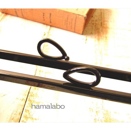 廃盤復活！特価品！【HA-1792】24cm角型口金(新リボン×ブラック)＋(プラス)