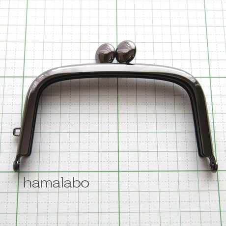 【HA-1453】9.9cm/くし型の碁石口金(ブラック)