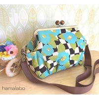 【KT-2126】コンパクト版！タック入りがま口バッグ【24cm/角型用】