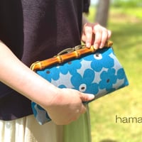 【KT-2109】シンプル版(基本型)！がま口クラッチバッグの型紙＆レシピ【24cm/角型用】