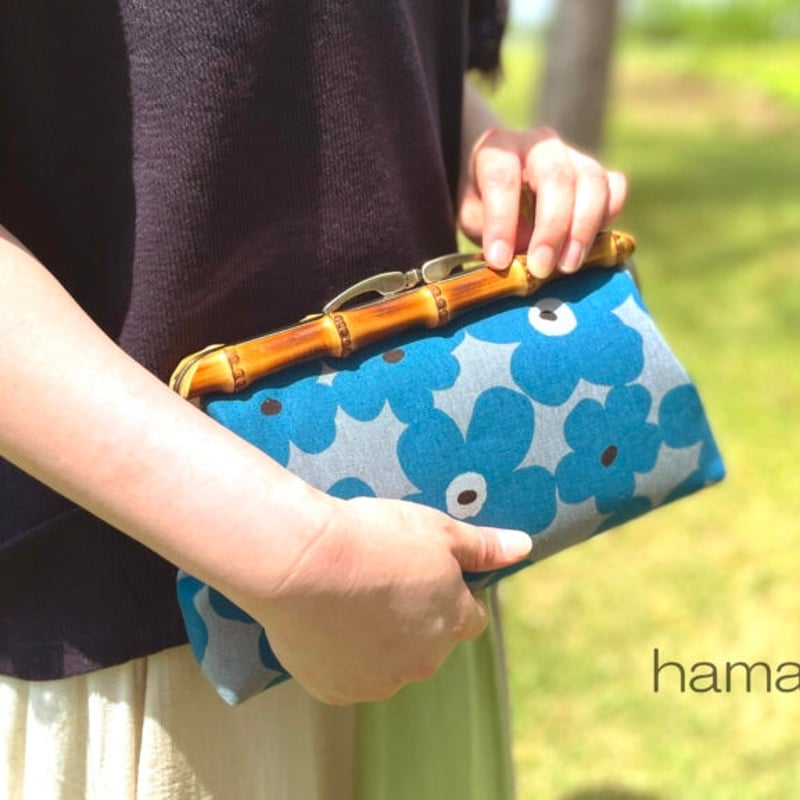 KT-2109】シンプル版(基本型)！がま口クラッチバッグの型紙＆レシピ