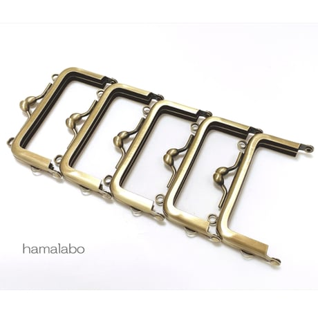 4月29日販売開始！【HA-2583】7.5cm/角型/ナツメひねり(アンティークゴールド)・カン付き/5本セット