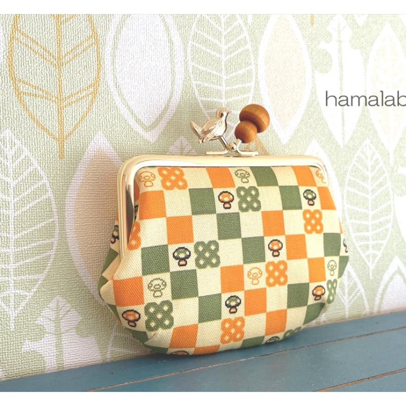 【該当者さま専用作品につきご購入不可となります】 mermaid平ポーチ／がま口 該当者さま専用作品につきご購入不可となります】 mermaid平ポーチ