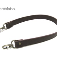【HA-522】がま口バッグ用の持ち手50cm(茶色)-太め-アンティーク金具