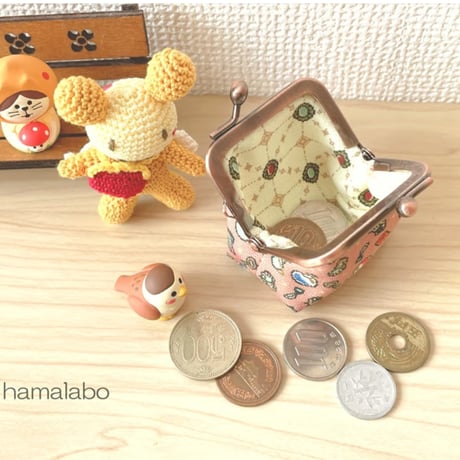 3月1日販売開始！特価品＆限定【HA-2501】5.5cm口金(少し足長)/ナツメひねり(ゴールドサティーナ)　5本セット