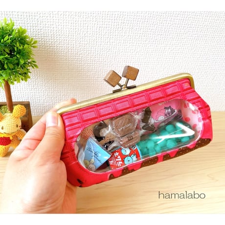 【HA-2019】16.5cm木玉/角型(茶色の木キューブ×アンティークゴールド)