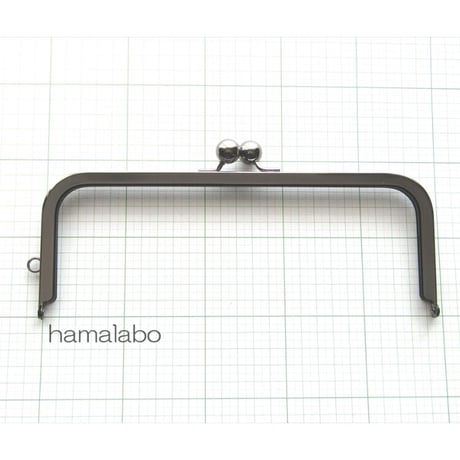 大特価品！【HA-1836】24cm大玉口金/角型/ブラック/＋(プラス)