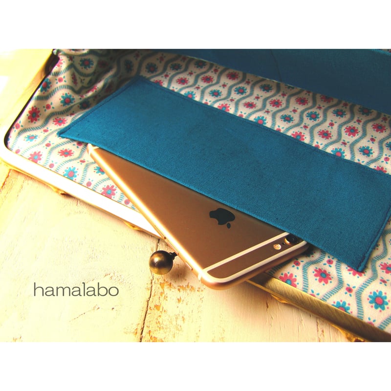 【ハンドメイド】がま口バッグ #932 KT2-1002】がま口クラッチバッグの型紙＆レシピ<27cm/角型用> | Hamalab