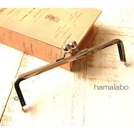 4月1日販売開始！廃盤大特価セール！【HA-b1098】16.5cm口金/(アメ玉×シルバー)