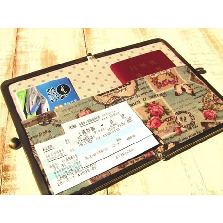 【KT-1067】【横開き】がま口メモ帳ケースの型紙＆レシピ【17.7cm(足長)/角型用】