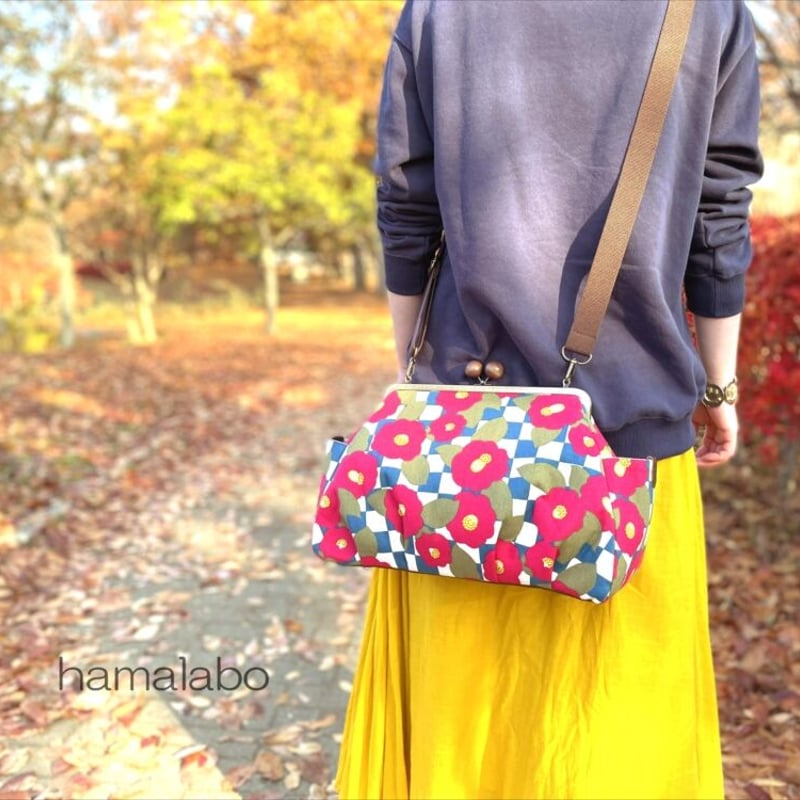 KT-2113】<特大サイズ>タック入りがま口バッグの型紙＆レシピ