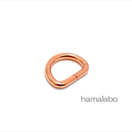 1個あたり19円！廃盤大特価セール！【HA-b1205】お得な大容量パック！Dカン 15mm幅×40個入り(ローズゴールド・ピンクゴールド)