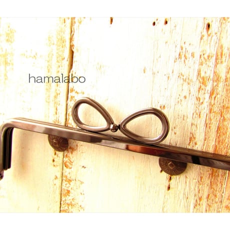 【HA-1803】16.5cm口金/(新リボン×ブラック)
