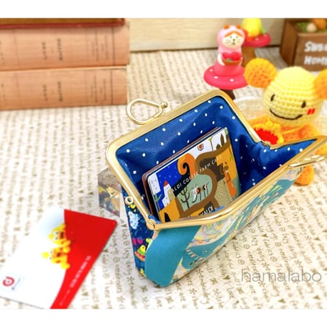 【KT-2068】大容量版！がま口カードケースの型紙＆レシピ【12cm/角型用】