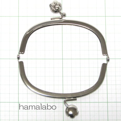 【HA-1103】10cm/くし型(肉球)・シルバー
