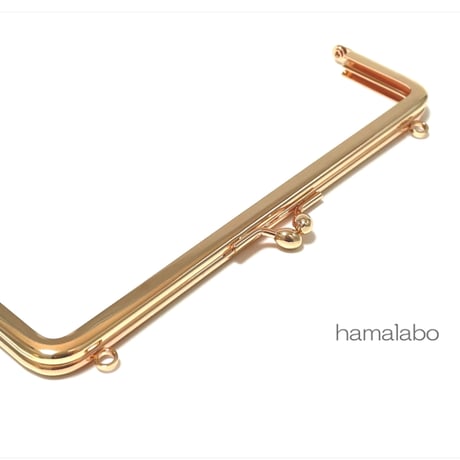 がま口の日セール！今回限りの限定大特価品！【HA-2560】16.5cm口金/(ナツメひねり×ゴールド)・カン付き