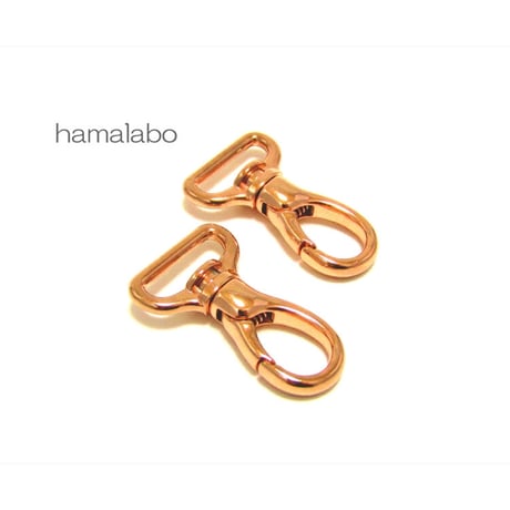 【HA-655】ナスカン 21mm幅×2個入り(ローズゴールド・ピンクゴールド)