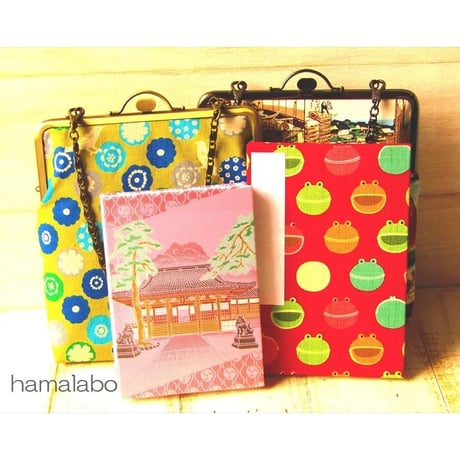 【KT-2064】がま口御朱印帳入れ(縦に1冊収納)の型紙＆レシピ【18cm/角型用】