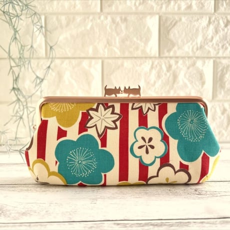 【HA-2030】ぽっちゃりネコ太の口金 16.5cm/角型(アンティークゴールド)