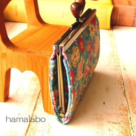 【HA-1797】12cm浮き足口金/(新リボン×ブラック)