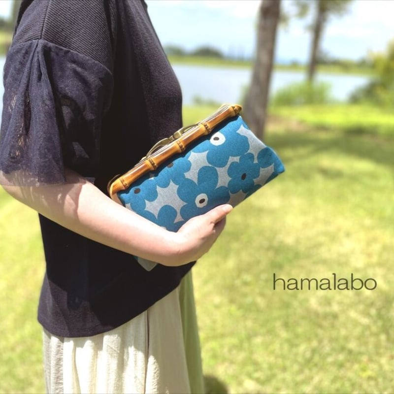 HA-2092】竹の口金24cm(キツネひねり×アンティークゴールド) | Hamalabo