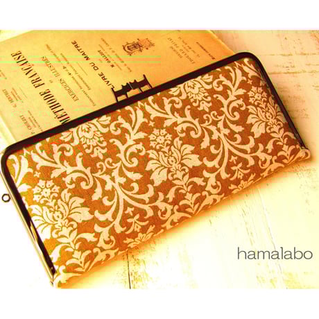 【KT-2005】がま口長財布の型紙＆レシピ【22cm口金用】