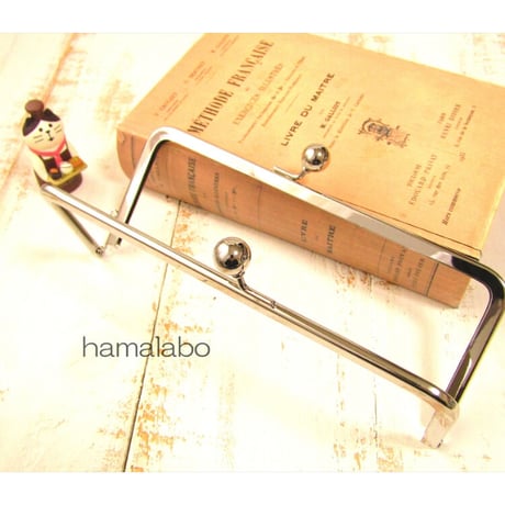 【HA-1891】18cm/角型口金/(アメ玉×シルバー)