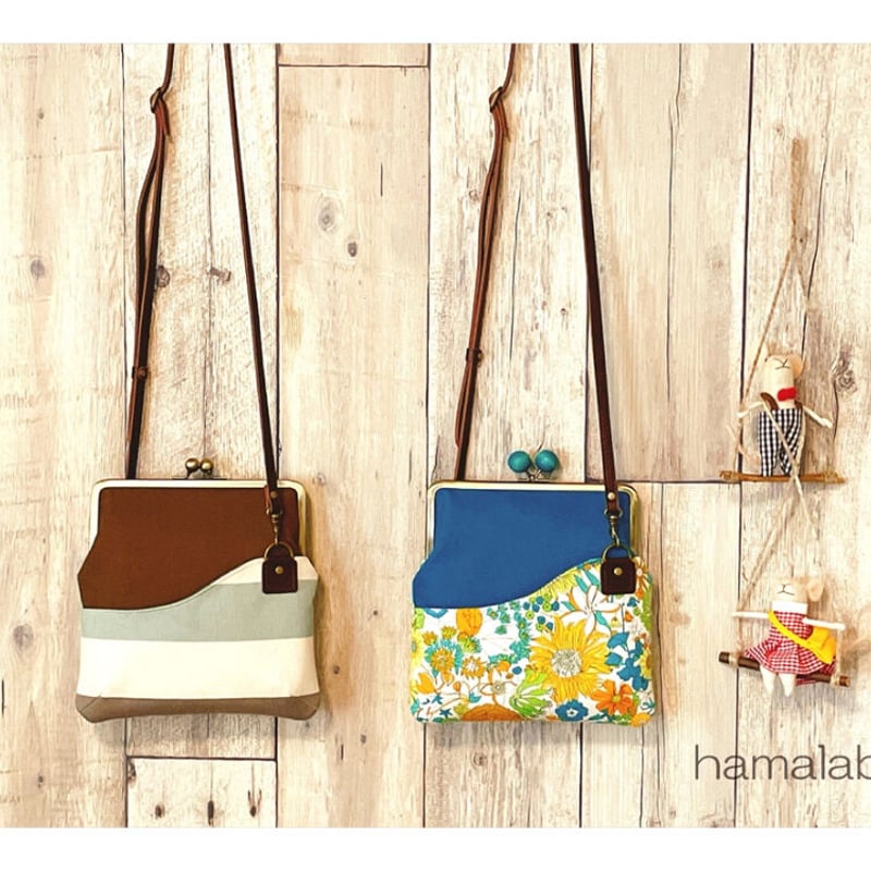 KT-2094】ペッタンコ版！がま口ポケットショルダーバッグ(ミニ)の型紙