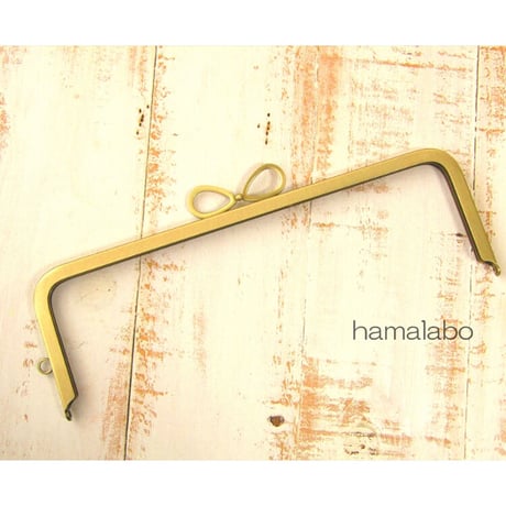 【HA-1951】27cm角型口金(新リボン×アンティークゴールド)＋(プラス)
