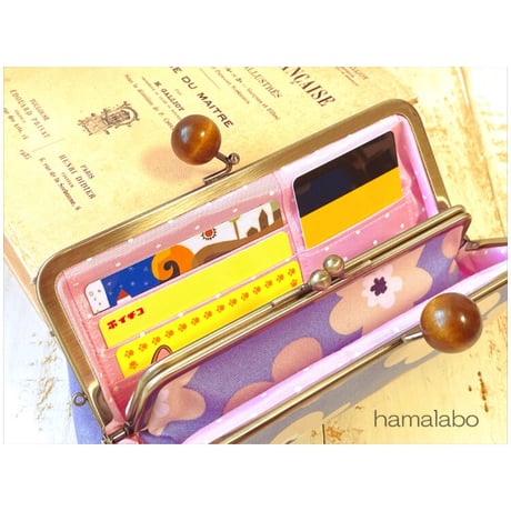 【HA-2535】親子口金18cm(小鳥のピースケ×アンティークゴールド)