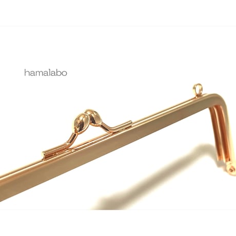 がま口の日セール！今回限りの限定大特価品！【HA-2560】16.5cm口金/(ナツメひねり×ゴールド)・カン付き