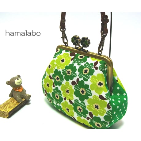 【KT-1050】がま口ポーチ(マチ別)の型紙＆レシピ【12cm/角型用】