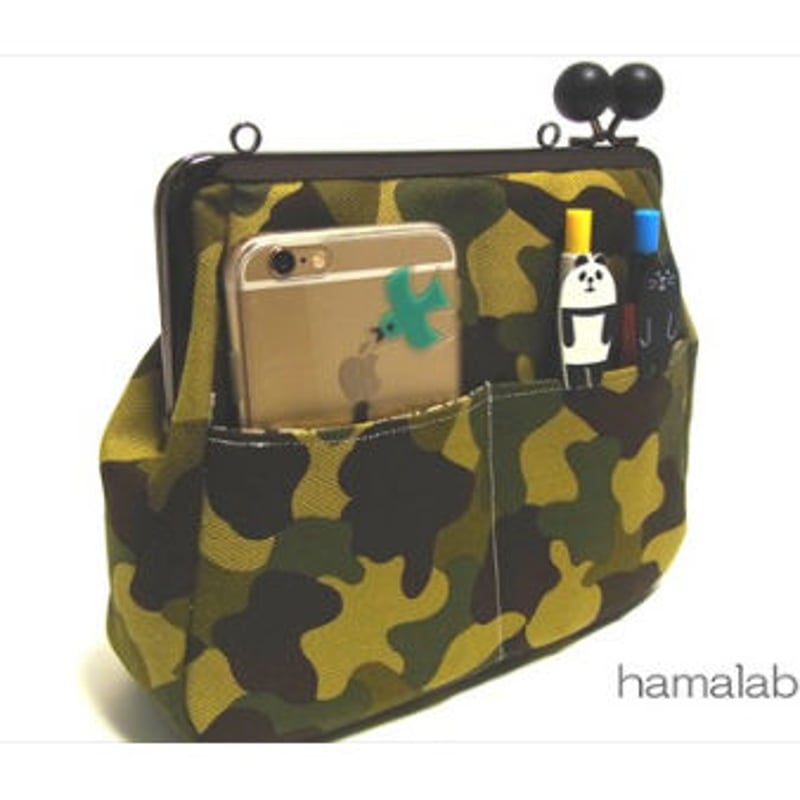 HA-1891】18cm/角型口金/(アメ玉×シルバー) | Hamalabo-2nd /が