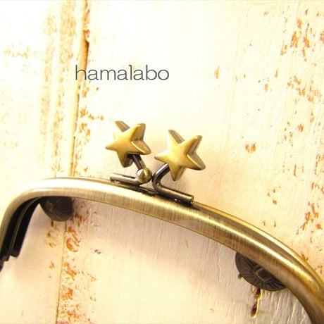 【HA-1969】12.5cm/くし型(メタルスター×アンティークゴールド)