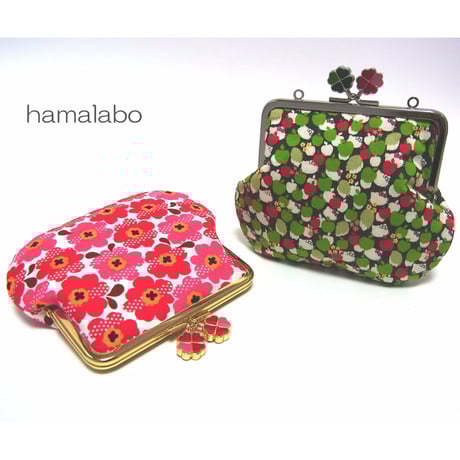 【KT-1051】がま口ペッタンコポーチの型紙＆レシピ【12cm/角型用】