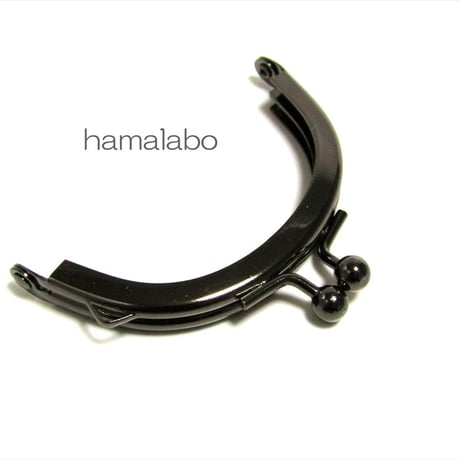 (販売休止)【HA-1718】6cm口金/(ブラック)　5本セット