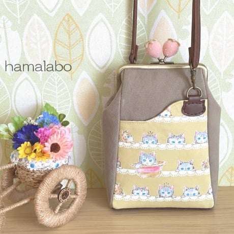 6月17日販売開始！初回特価！【HA-2585】12cm角型口金/フロッキー風イチゴ(グリーン色)/ゴールド
