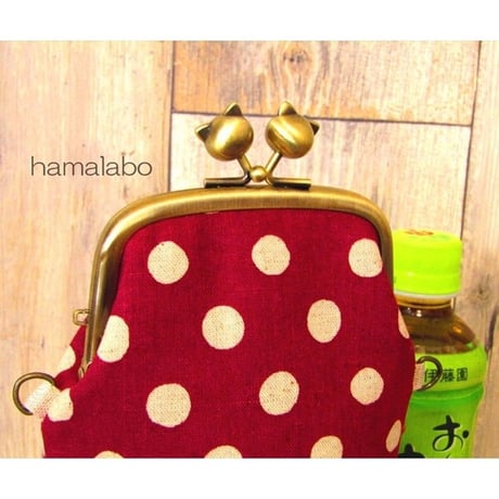 【KT-2038】がま口ペットボトルケース(ロング＆ショート)の型紙＆レシピ【9.9cm/くし型用】