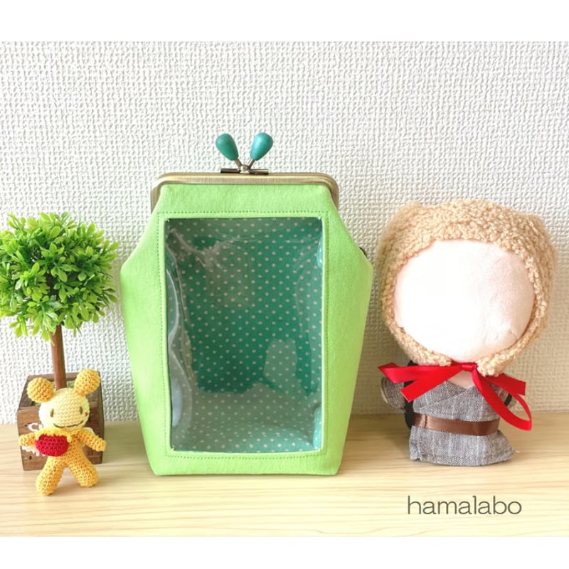 KT-2141】通常サイズ版！推しぬい用がま口ポーチ(ショルダー可能)の