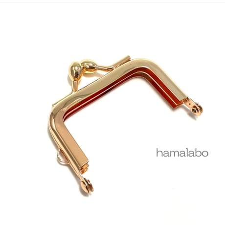 限定口金＆特価！【HA-2538】5.5cm口金/ナツメひねり(ゴールド)　5本セット