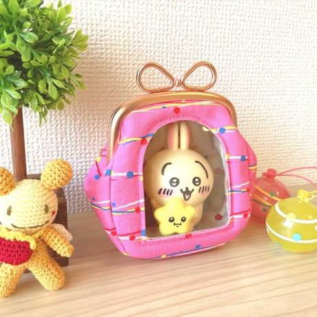 【KT-2153】☆アーチ窓＆マチ別タイプ☆推しぬい用がま口ポーチの型紙＆レシピ【9.9cm/くし型用】