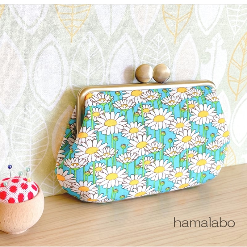 KT-2136】シンプルで可愛い♪ぽってり型がま口ポーチの型紙