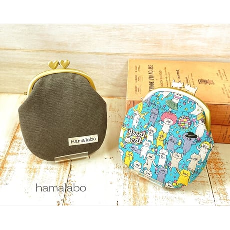 【HA-1955】碁石口金/10cmくし型(ブラック)